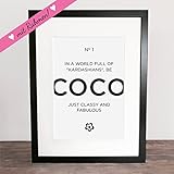 Bild MIT RAHMEN, Poster, Kunstdruck, Deko, Spruch, Geschenkidee 