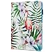 Produktbild iPad 9.7 Zoll Leather Hülle, Ultra Slim Stoßfest Smart Schutzhülle mit Einschlaf/Aufwach Ständer Klapphülle Tablethülle Skin Soft Schale Bumper für iPad / air / air 2 / 9.7 2017/2018 Flamingo Flamingo
