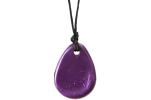 Chewigem, collana super resistente, discreta, masticabile e aiuto per la riduzione dell'ansia e la messa a fuoco migliorata. Creata come aiuto calmante per difficoltà sensoriali di elaborazione - autismo - ADHD (ciondolo a goccia - viola)
