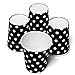 Produktbild Rose 50 x Partybecher, Pappbecher, schwarz mit weissen Punkten, Dots, Outdoor, Party, Einwegbecher, DIY, black and white, Basteln, Grillen, Snacks, Getränke