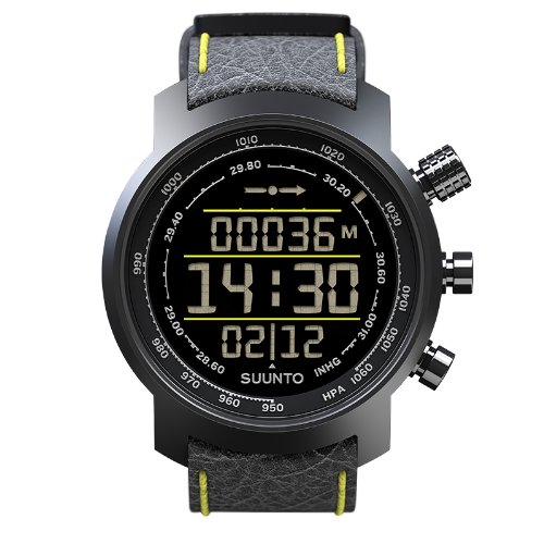 Suunto Herren-Armbanduhr Digital Quarz Leder SS019997000