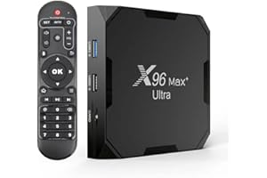 GÉNÉRIQUE X96 Max Plus Ultra TV Box Android 11 Amlogic S905X4 4 Go 32 Go Prise en charge AV1 8K Dual Wifi BT avec clavier i8 Noir