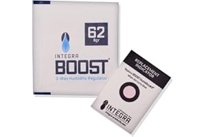 ‎OKAEI (EUR 181,12/1 Kg) Integra Boost 62% - 10 x 8g Feuchtigkeitsregler I 2-Wege Luftbefeuchter mit Indikatoranzeige - Verbessern Luftqualität mit Luftbefeuchter Pflanzen - Befeuchtungsset-Okaei Hülle