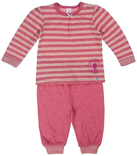 Kanz Baby Girls 1525221 Crew Neck Long Sleeve Pyjama Set, Multicoloured (y/d Stripe Multicolored 0001), 12-18 Months (Manufacturer size: 86)