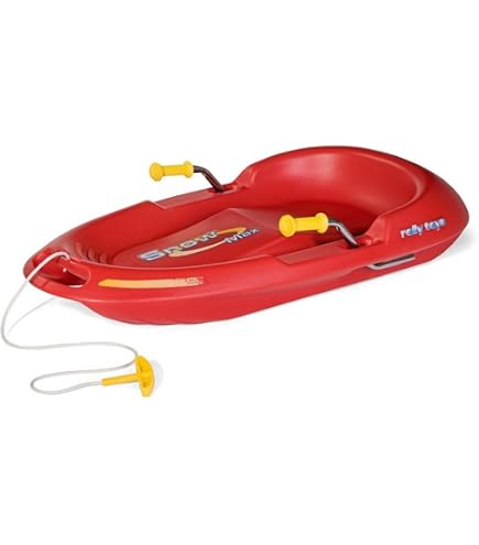 Slittino Per Bambini Netsportique TRON - Con Freni Integrati E Cinghia, 50% Plastica Riciclata, Max 50 Kg