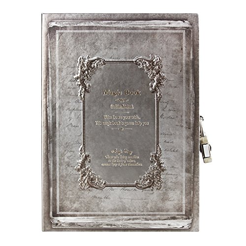 Magie Notizbuch - Retro A5 Tagebuch Travel Diary Sketchbuch Notizblock mit codierten Lock klassische Vintage -Stil Hardcover Notebook für Ihre Gedanke