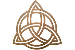 VEJO Decoración Pared/Cuadro Triqueta Celta/Cuadro Tallado Madera Decorativo Madera Regalos