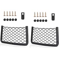 2 Pezzi Rete Portaoggetti Per Auto - Organizzatore Per Veicoli, Camper, Barche - 26x12cm - Foto 2