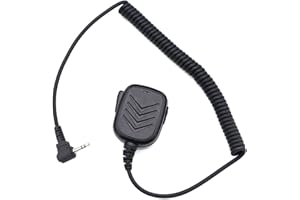 SHAWOROCE CB Microphone de rechange pour Motorola Walky Talky Radio TKLR T9 T82 T92 H2O XT180 EM1000 MR356R MJ270R T7000 Épaule à revers PTT 2,5 mm