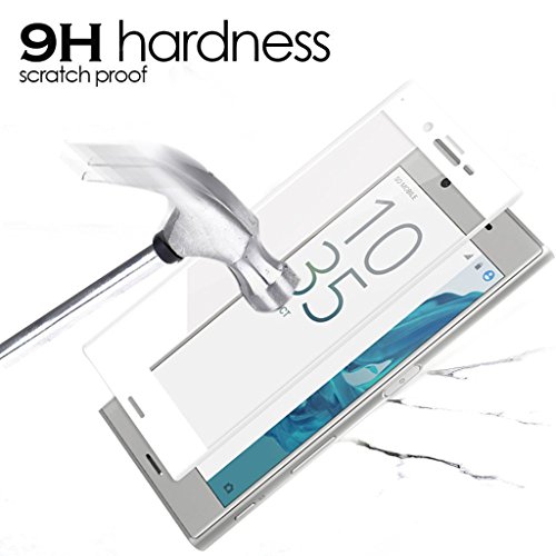 MagiDeal 9H Gebogenes Gehärtetes Glas Folie Displayschutz Displayschutzfolie Für Sony Xperia X Compact – Weiß - 5