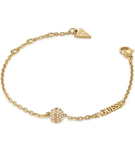 Pulsera Guess Jubb03252jwygs De Acero Quirúrgico Color Dorado Tamaño