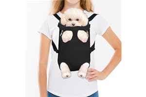 FEimaX Zaino per Cani Borsa Portatile da Viaggio per Animali Domestici da Compagnia Regolabile, Traspirante e Confortevole Adatto per Cani Gatti di Piccola e Media Taglia