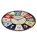 Produktbild BESTHOO Teppich Retro Wanduhr Teppich, Schlafzimmer Wohnzimmer Hängende Korb Runde Decke, Schreibtisch Computer Stuhlkissen (größe : 60cm in Diameter) (Color : -, Size : -)