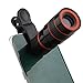 DMG 8X Zoom Magnifier Optical Telescope Mobile Phone Camera Lens with Universal Phone Holder (Black) RS.975.00