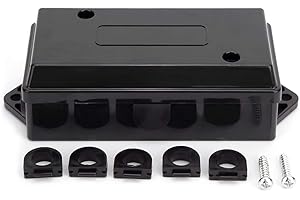 Ladieshow Car Junction Box,US 7 Way Trailer Wiring Junction Box Waterproof Wire Cord Junction Box