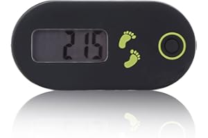 ‎BANAPOY Schrittzähler Walking Pedometer, 3D-Mini-Schrittzähler mit Clip und Umhängeband, Großes Display Taille Einfacher Clip-On-Schrittzähler für Männer, Frauen, Kinder, Senioren, Laufen, Gehen, Fitness