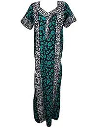 Women's Cotton Nighty Batik Printed Sleepwear Nightgowns Free Size