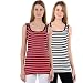 NumBrave Pink & White Tank Top for Women (Pack of 2) RS.349.00