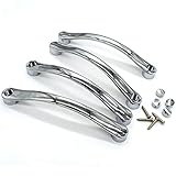 Material: ABS verchromt Poliert Ersatz verchromtem Dusche Bad Tür Griff Knauf Arc Form