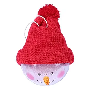 Jokereader Creative Christmas Decor Children Toy Plastic Pendant Gift Snowman Ball (Red) for Kids 2-12 Years All Toys