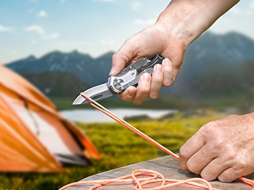 KWB Universalmesser 016921 (mit 2 Klingen, Taschenmesser und Cuttermesser, klappbar), 1 Stück, Ohne Ersatzklinge, - 6