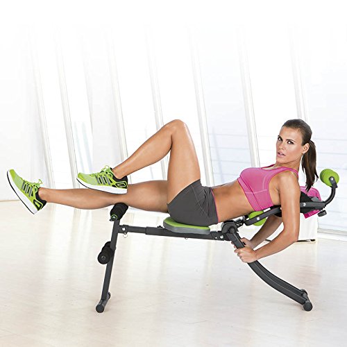VITALmaxx 00162 Swingmaxx Fitnesstrainer 6 in 1 | Trainiert Bauchmuskeln, Rücken, Bizeps, Trizeps & Schultern | Platzsparend Verstaubar | Schwarz-Grün - 7