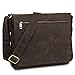 Produktbild STILORD Leder Messenger Bag kompakt Vintage Schulter Umhängetasche 12.2 Zoll Tablets MacBook Tasche echtes Leder dunkelbraun
