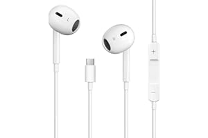 AYUOPU USB C Headphones, Wired USB C Earphones with Microphone and Volume Controller,HiFi Stereo In Ear USB Type C Earbuds, for iPhone 15/16/17 Pro Max, iPad Pro,Samsung Galaxy S21S20 Pixel 9