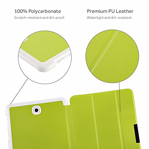 Samsung Galaxy Tab S2 8.0 Hülle, EasyAcc Ultra Dünn Case mit Standfunktion Auto Wake up Sleep PU Leder Hüllen für Samsung Galaxy Tab S2 T719/ T715N 20.31 cm (8 Zoll) Tablet-PC (Grün, Kunstleder) - 8