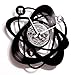 Produktbild DISC´O´CLOCK doc021 Pendel Festplatte 33 Tours Atomium schwarz