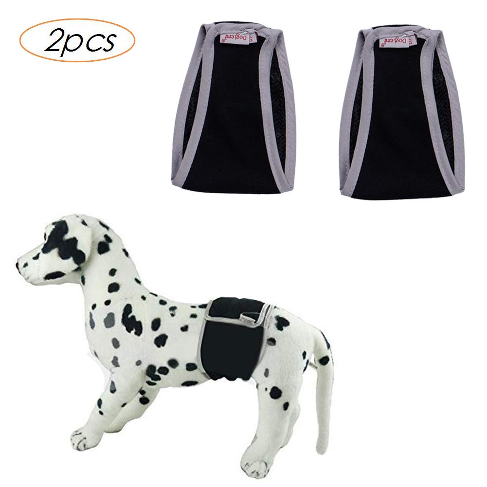 Tineer Reusable Wrap Leakproof Diapers for Male Pet Dog,Washable Puppy