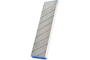 QZATACAEN Placa de piedra de corte de diamante de doble cara (150 y 400), grano de diamante, placa de afilado de piedra de fijación, superficie plana de 253 × 70 × 14 mm