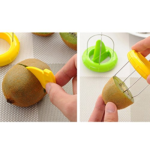 Packung mit 2, Kiwischäler Splitter Kiwifruit Fruchtschalen Separator Peeler Obstmesser Werkzeuge - 6