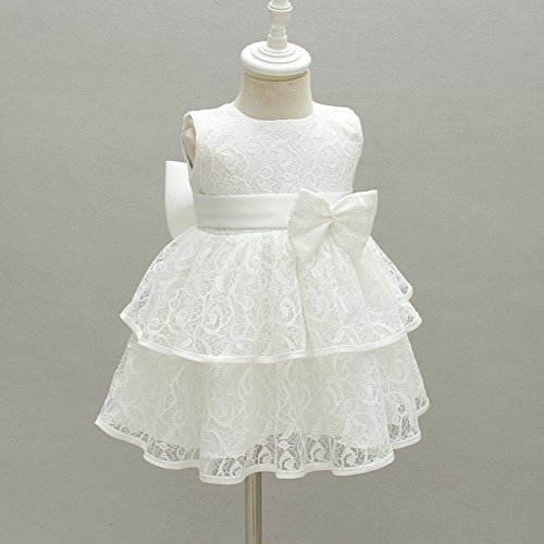 AHAHA Baby Mädchen Prinzessin Kleid Blumenmädchenkleid Taufkleid Festlich Kleid Hochzeit Partykleid Festzug Babybekleidung - 2