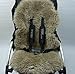 SHEEPSKIN CAPPUCINO Buggy Pushchair Pram Car Seat Liner Mat Natural Warm&Fluffy