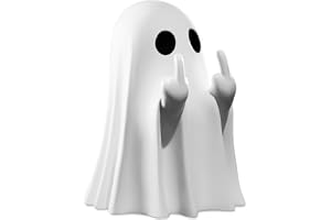 Jognee Halloween spökstaty, halloweendekoration långfingerfigur, läskiga spöken, halloween skräck staty dekoration för bokhyl