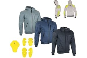 HEYBERRY Herren Hoody Motorradjacke Roller Hoodie mit Aramid Gr. M - 3XL in div. Farben