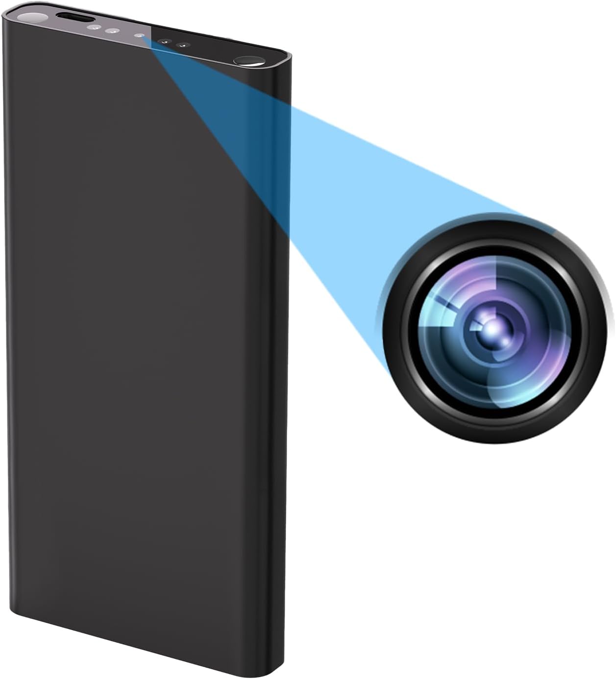 SZFNHHGTE Mini Cámara Espía Oculta 1080P HD, Portátil Batería 10000mAh, Detección de Movimiento, Sin WiFi/App, Vigilancia Hogar, Mascotas y Niñera