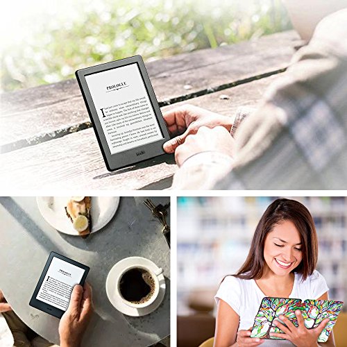 Fintie Hülle für Kindle 8 Generation – Die dünnste Schutzhülle mit auto Sleep / Wake für der Amazon Kindle (8. Generation – 2016 Modell) 6 Zoll eReader, Liebesbaum - 7