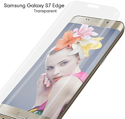 S7 Edge Screen Protector, TEFOMATE® Tempered Glass Full Screen Protector for Samsung Galaxy S7 Edge [3D Curved Full Screen Protection] (Transparent)