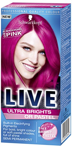Schwarzkopf Live Ultra Brights Semi-Permanent Colour Shocking Pink Number 93 - Pack of 3