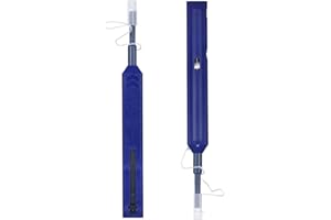 MSDADA 2 Pezzi LC Penna per Fibra Ottica del Pulitore, Connettore Fibra Ottica con 800+ Pulisce, Pulitore della Fibra per 1.25mm MU/LC Connettore(Viola)