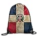 Produktbild wellay Unisex Flagge Dominikanische Republik abnehmbarer groß wasserfest faltbar Training Teamsport Formation Beuteltasche Rucksack Gymsack Gym Kordelzug Beutel Sackpack Verwenden