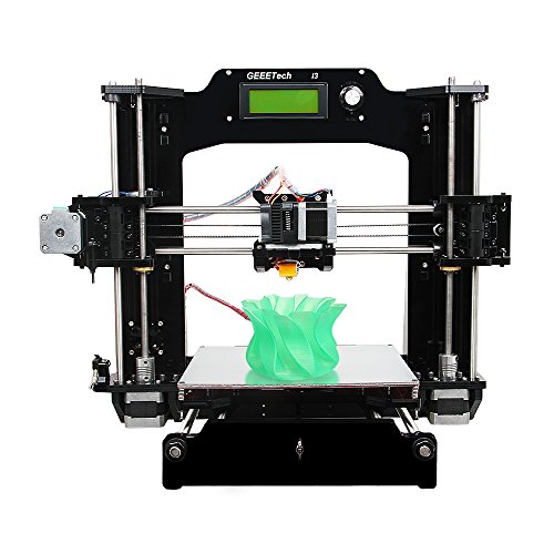 Geeetech Prusa Reprap 3 X DIY LCD Impresora 3D, acrílico, 6 sustancias