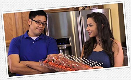Garyesh 36 Löcher BBQ Kabob Spießmaschine mit Edelstahl Spießen Maker Box - 4