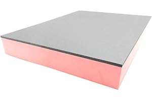GUMMIFRITZ24DE Werkzeugeinlage Hartschaumstoff Systemeinlage Shadow Board Schaumeinlage für Werkzeugwagen, schwarz-rot (500 x 500 x 35 mm)