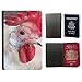 GoGoMobile Muster PU Passdecke Inhaber // M00123259 Huhn Geflügel Nutztiere Hen Eye // Universal passport leather cover