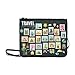 Produktbild WYYWCY Reise Reise Icons Set Briefmarken Benutzerdefinierte hochwertige Nylon Slim Clutch Cross Body Bag Umhängetasche