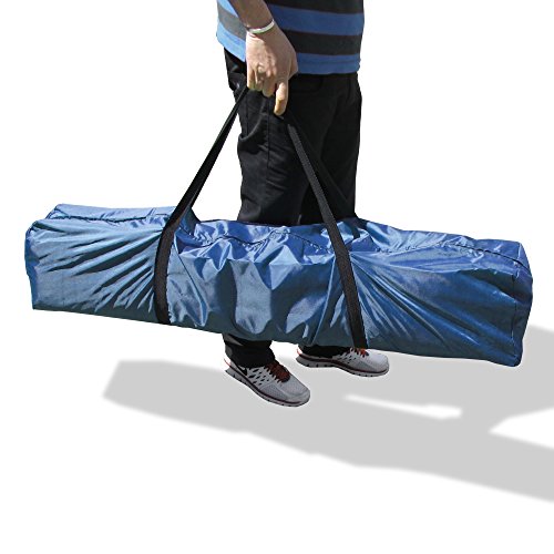 Gartenpavillon, wasserdicht, 3 x 3 m, Falt-Pavillon Nordsee III, Material Oxford 200D innen beschichtet, blau mit Seitenwänden und Tasche - 2