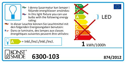 Konstsmide 6300-103 LED Minilichterkette / für Innen (IP20) 230V Innen / 10 warm weiße Dioden / transparentes Kabel - 2